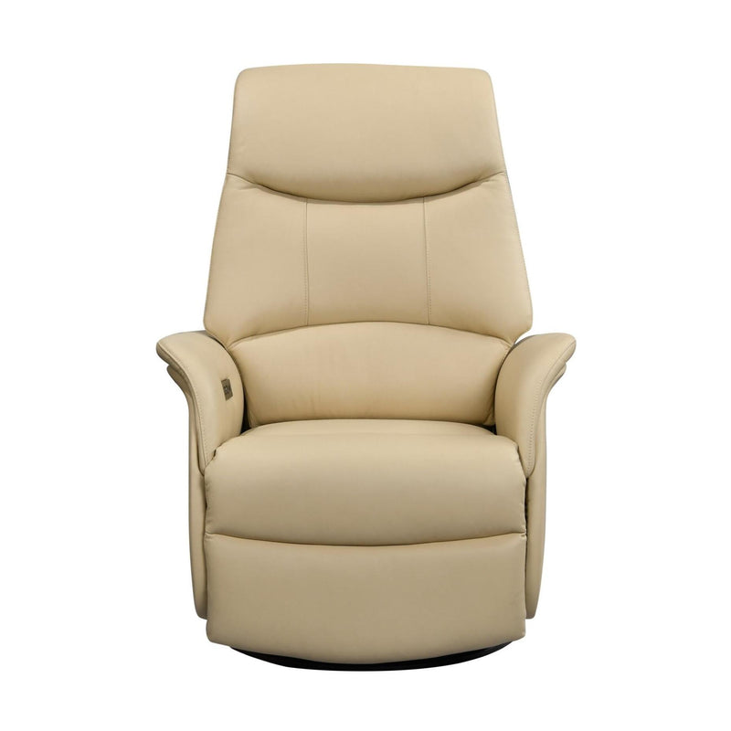 Leather Italia USA E1124 Utica Chair - Swivel + Glider W304LV Taupe IMAGE 2