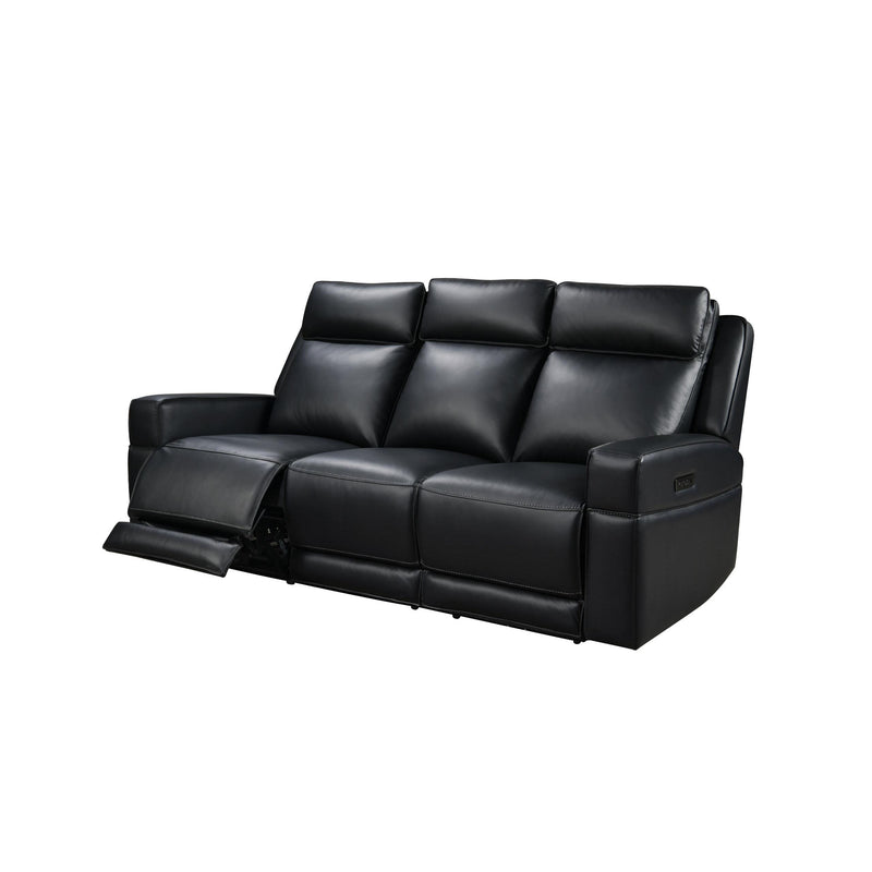 Leather Italia USA EHZG5153 Valley Sofa - 2P + ZG + Gel 8034LV Black IMAGE 1