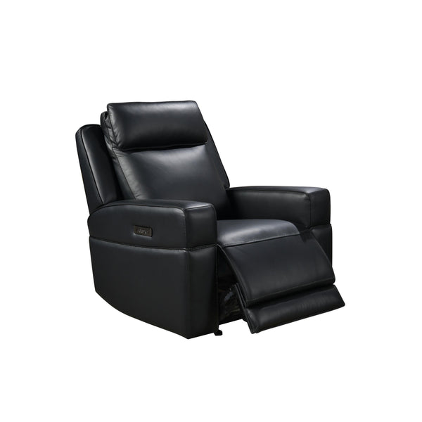 Leather Italia USA EHG5153 Valley Chair - Glider 2P + Gel 8034LV Black IMAGE 1