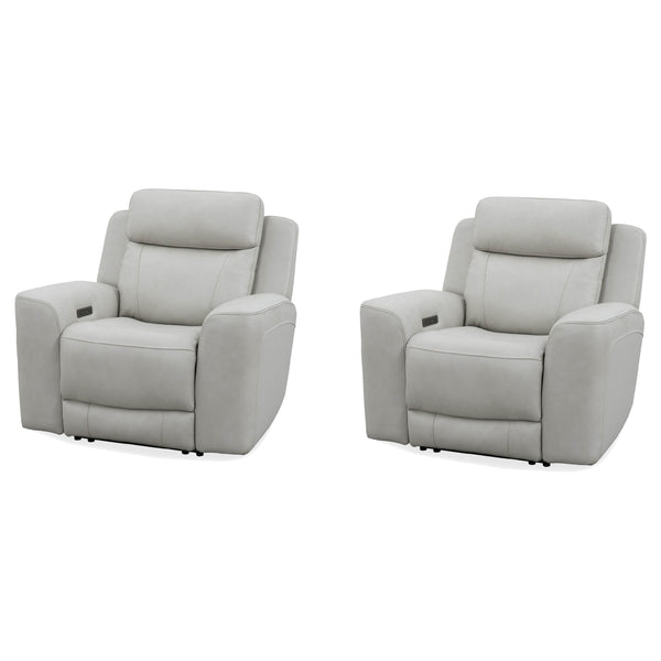 Parker Living Calgary MCGR#812PH-2-STNE Stone Power Recliner Two Pack IMAGE 1