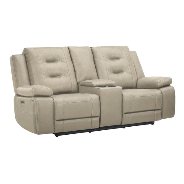 Parker Living Caldwell MCAL#822CPH-TAFG Tahoe Fog Power Console Loveseat P2 IMAGE 1