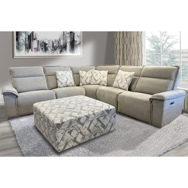 Parker Living Perimeter MPRM-PACKB(H)-HRS Hearth Stone 5 Piece Modular Power Reclining Sectional with Power Adjustable Headrests IMAGE 1