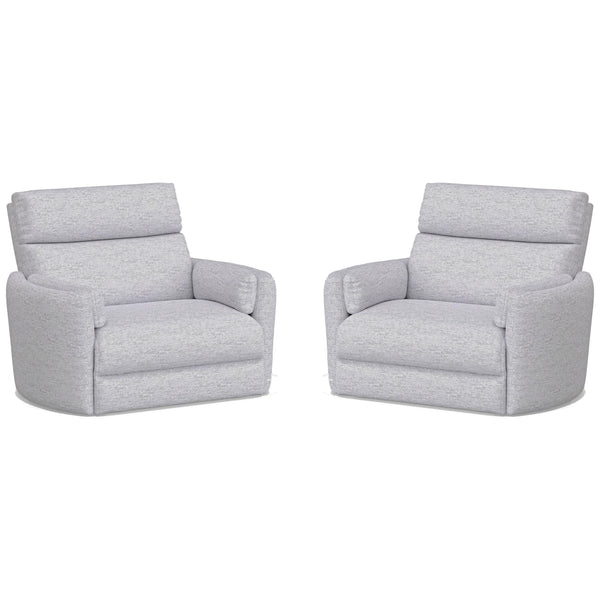 Parker Living Radius Xl MRAD#812GP-XL-2-MIN Mineral Extra Wide Power Glider Recliner Two Pack IMAGE 1